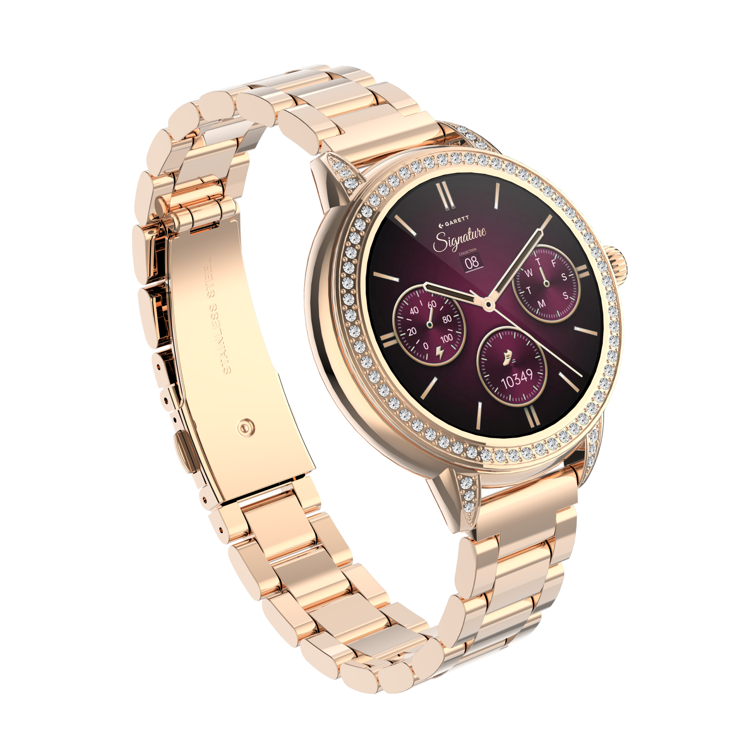 Garett Stella smartwatch acciaio oro rosa