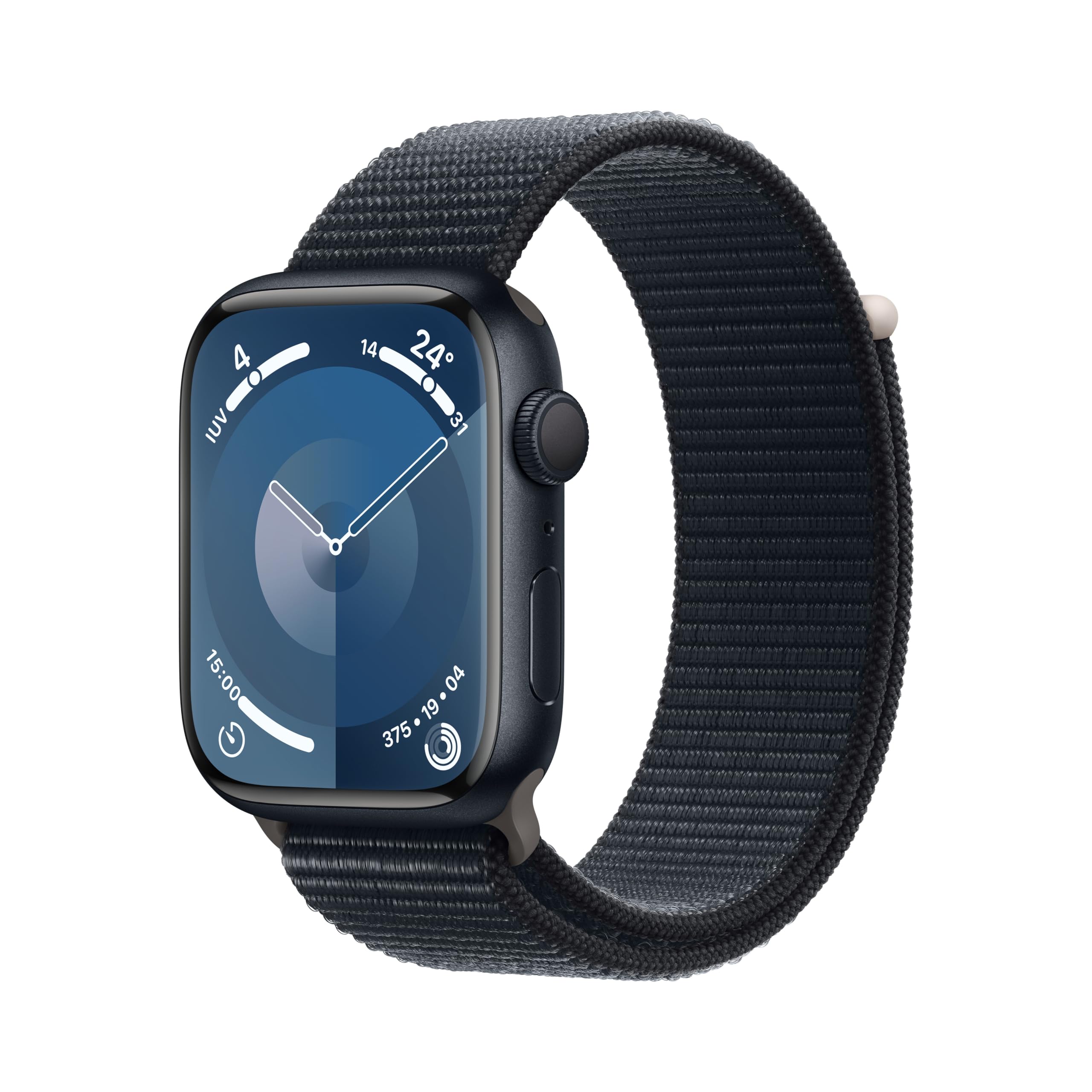 Apple Watch Series 9 45mm smartwatch GPS mezzanotte