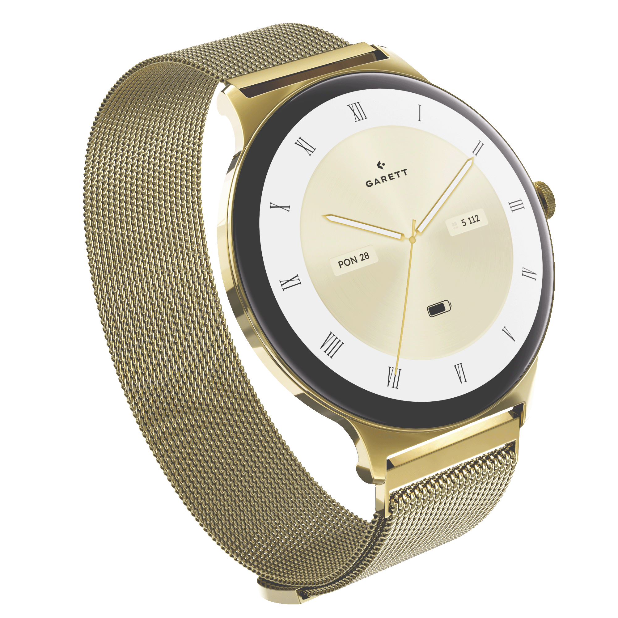 Garett Verona 2 Glow smartwatch oro mesh AMOLED