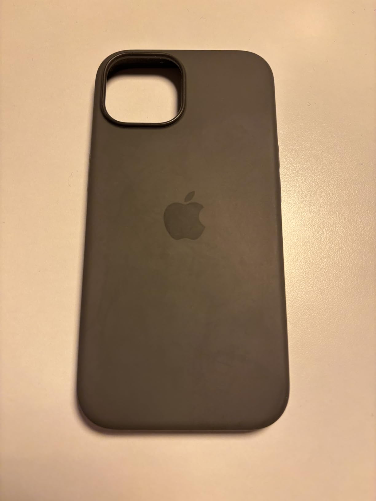 Apple MagSafe custodia silicone iPhone 15 nero
