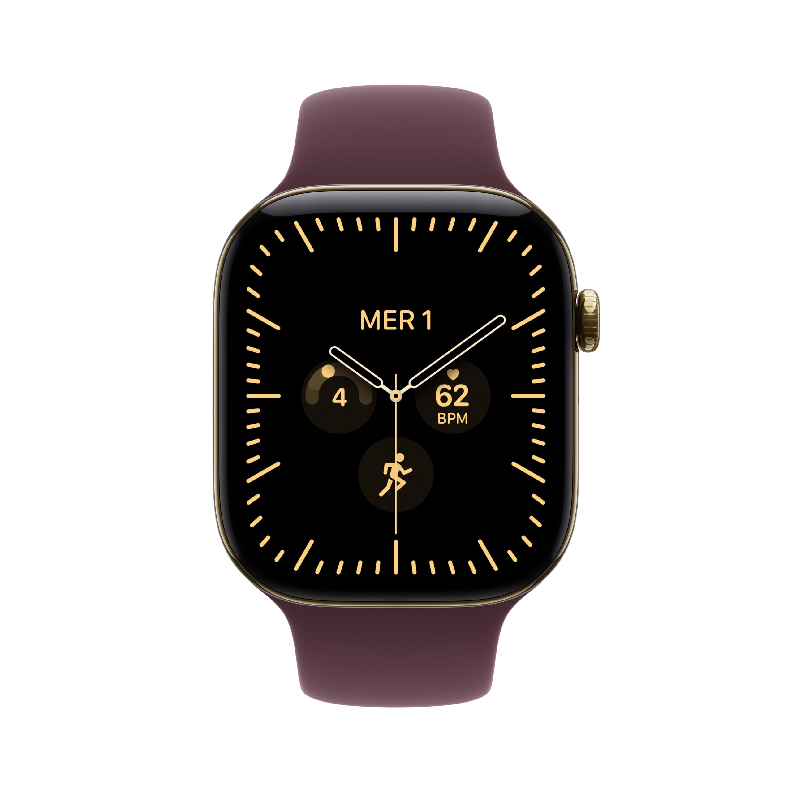 Apple Watch Series 12 Smartwatch 46mm GPS Cellular Oro Borgogna