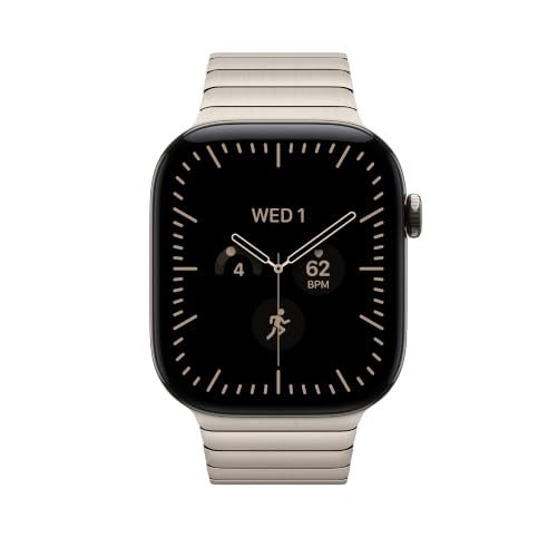 Apple Watch Bracciale a maglie 46 mm cinturino naturale acciaio