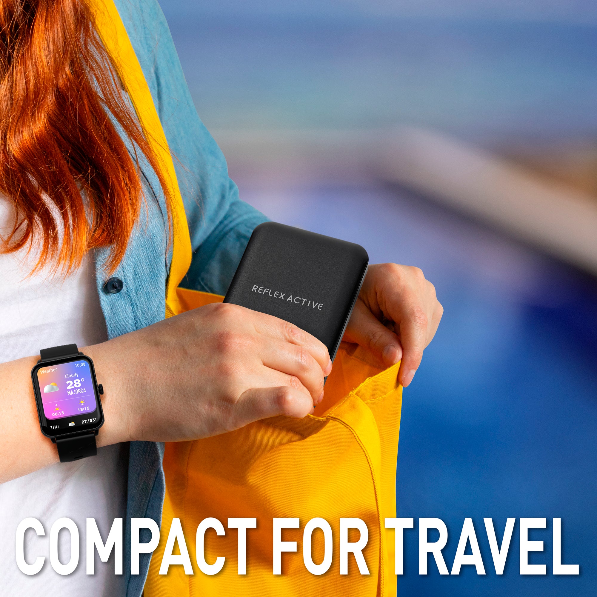 Reflex Active NRG power bank wireless 10000 nero MagSafe