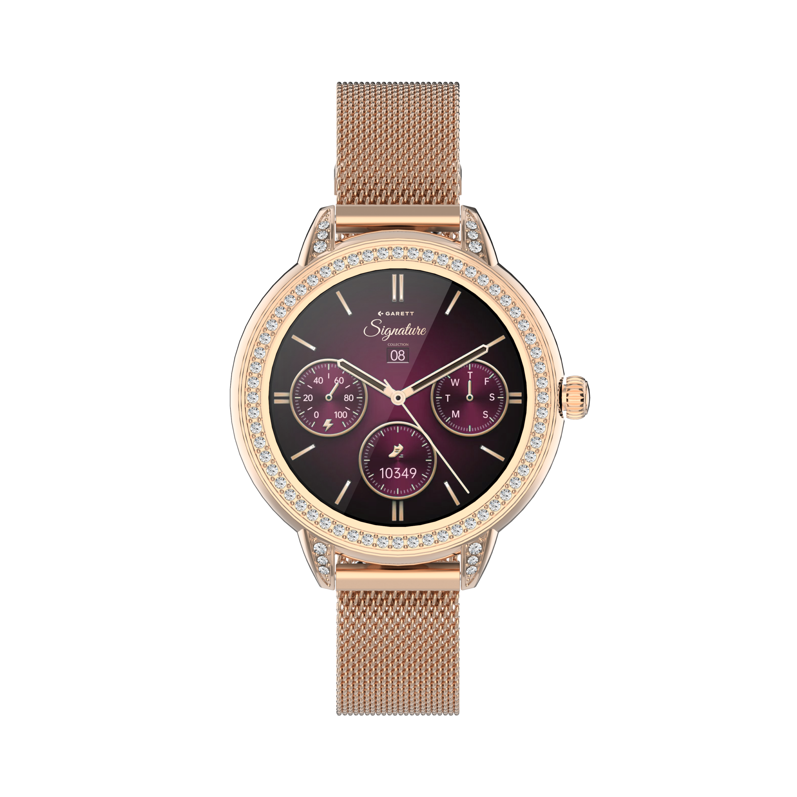 Garett Stella smartwatch oro rosa mesh AMOLED
