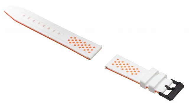 Garett Sport 4 cinturino silicone bianco-arancione 22 mm