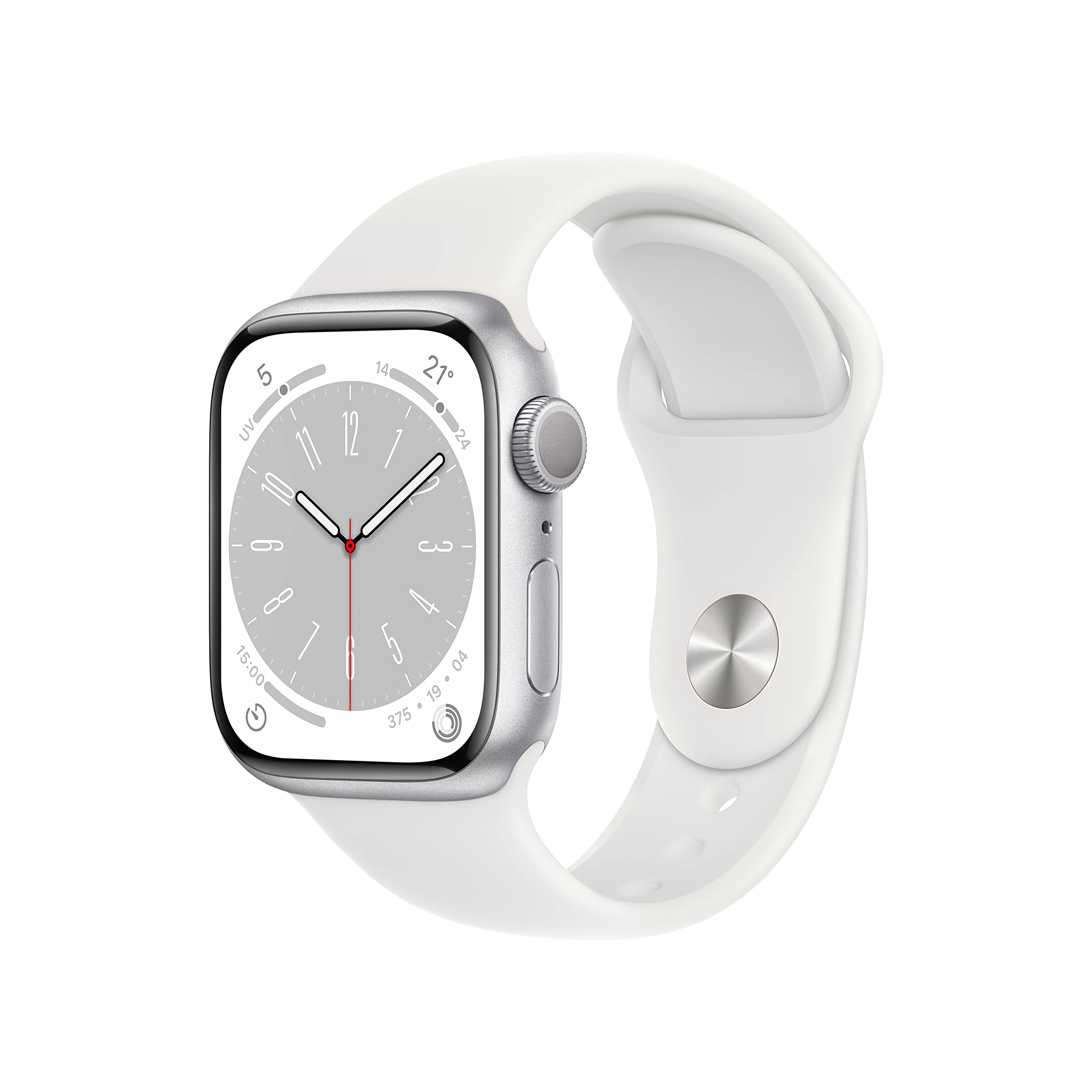 Apple Watch Series 8 GPS 41mm smartwatch argento bianco