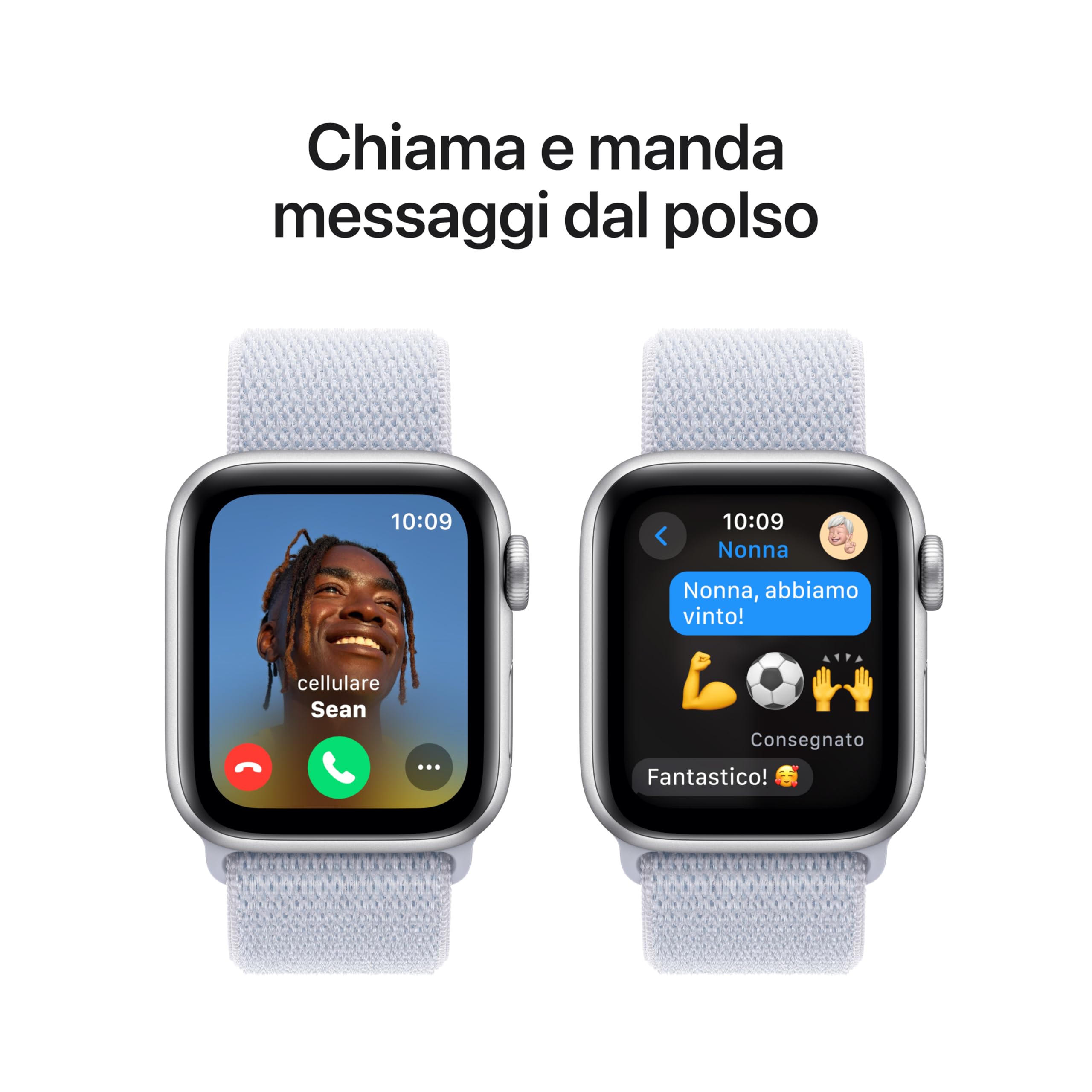 Apple Watch SE 2 gen GPS 40 mm smartwatch Argento Nuvola azzurra