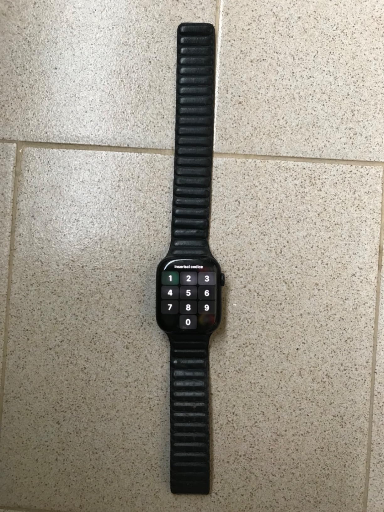 Apple Watch Magnetic Link cinturino 45mm grigio talpa S/M FineWoven