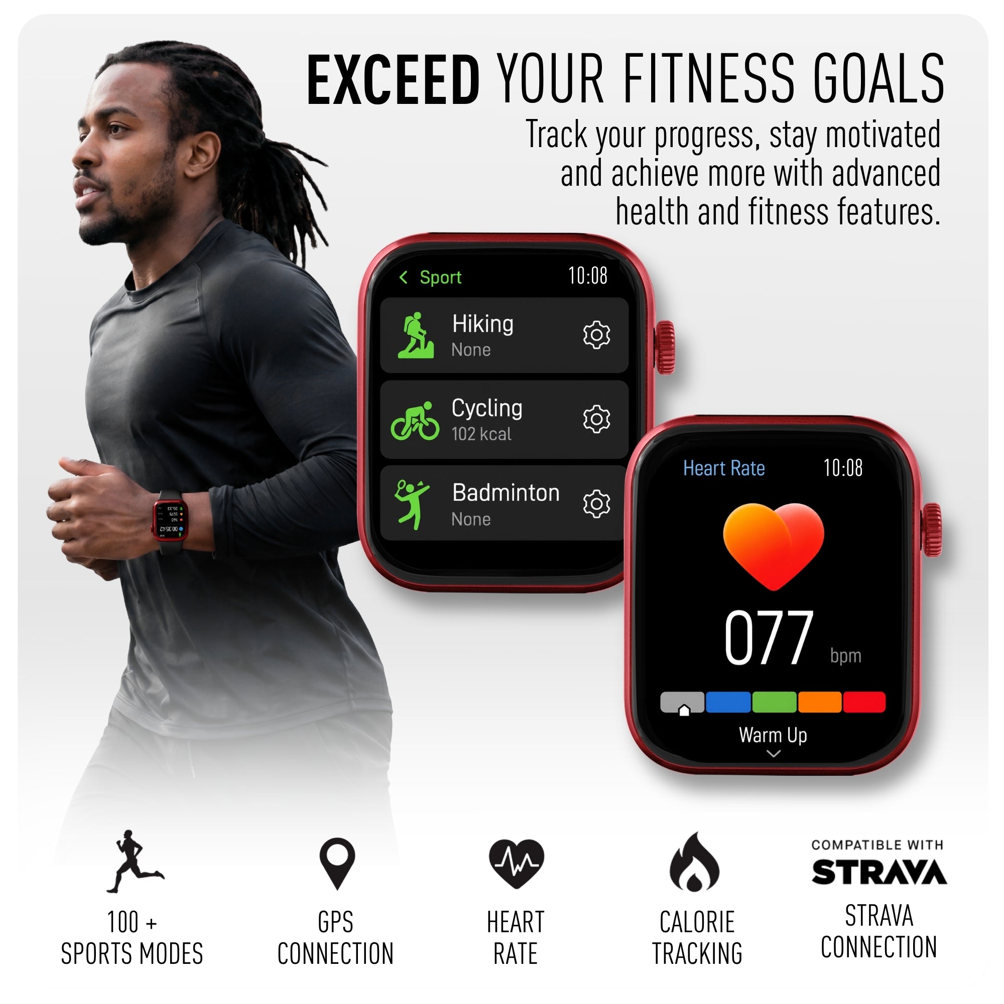 Reflex Active Spectra RA-SP-300S-08 smartwatch nero AMOLED