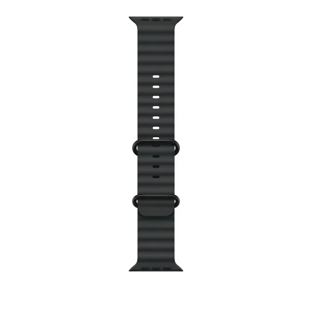 Apple Watch Ocean Band 49 mm cinturino nero elastomero