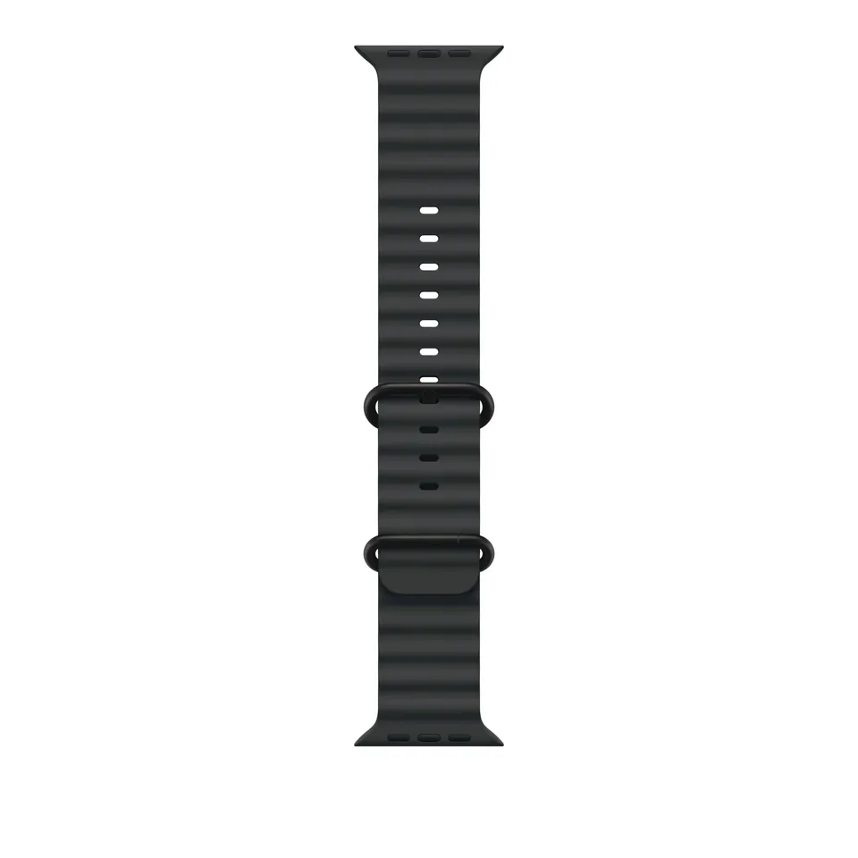 Apple Watch Ocean Band 49 mm cinturino nero elastomero