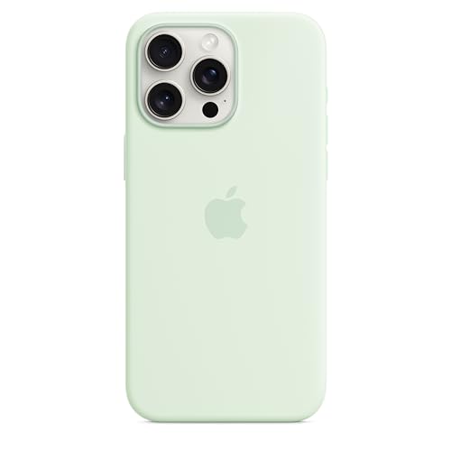 Apple iPhone 15 Pro Max custodia silicone menta fredda MagSafe