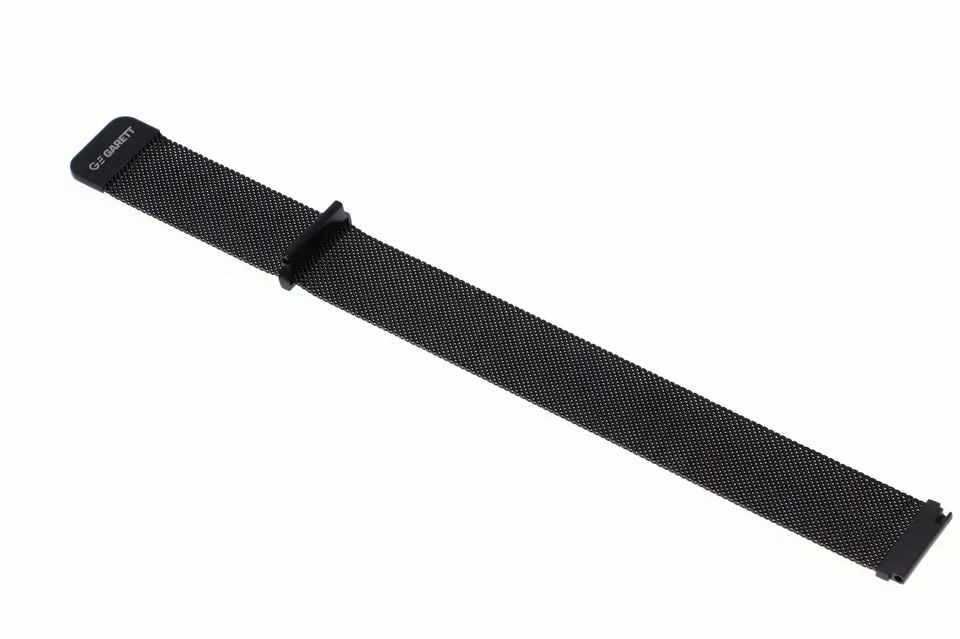 Garett Gentleman GT cinturino acciaio nero 22 mm fibbia