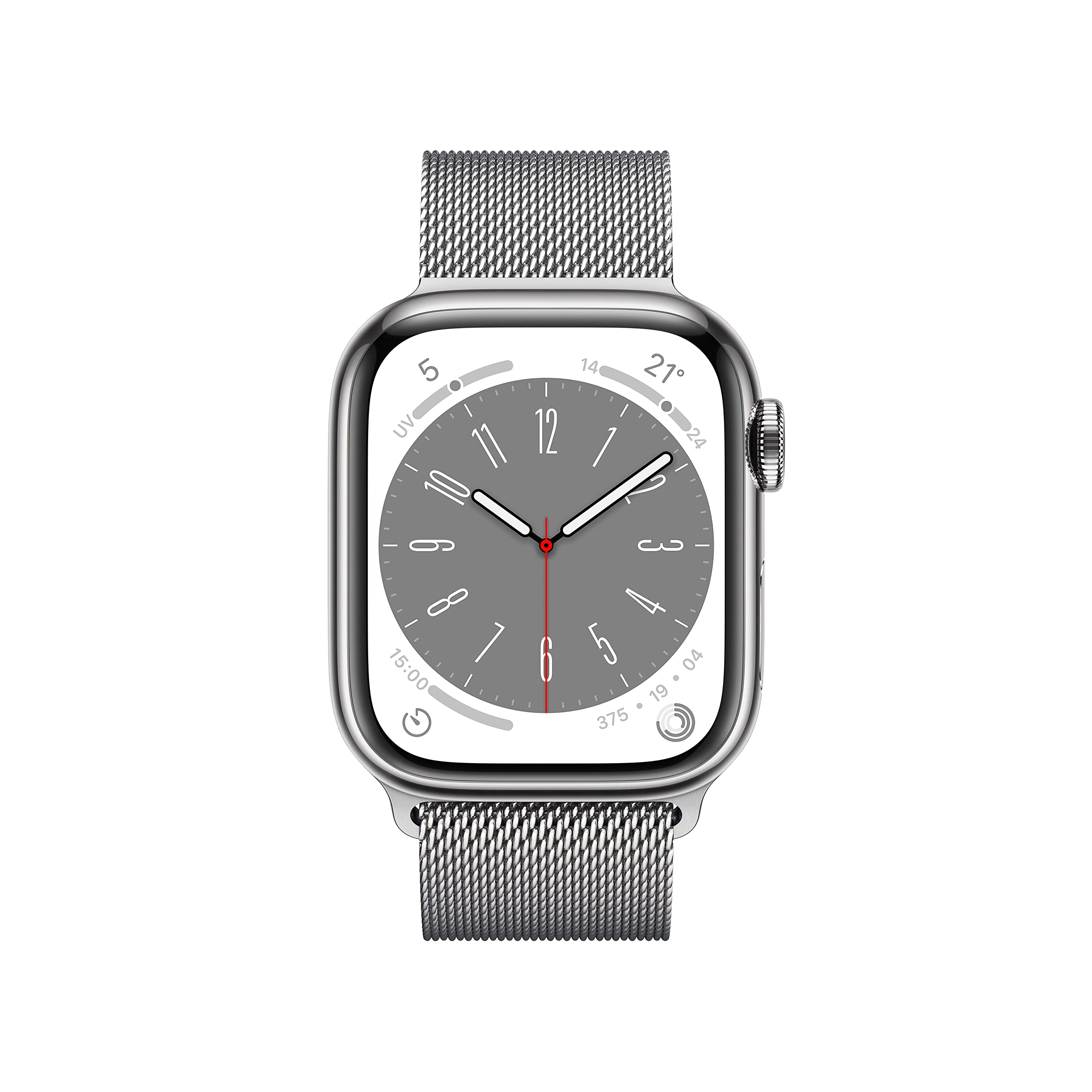 Apple Watch Series 8 smartwatch 41mm cellular acciaio argento
