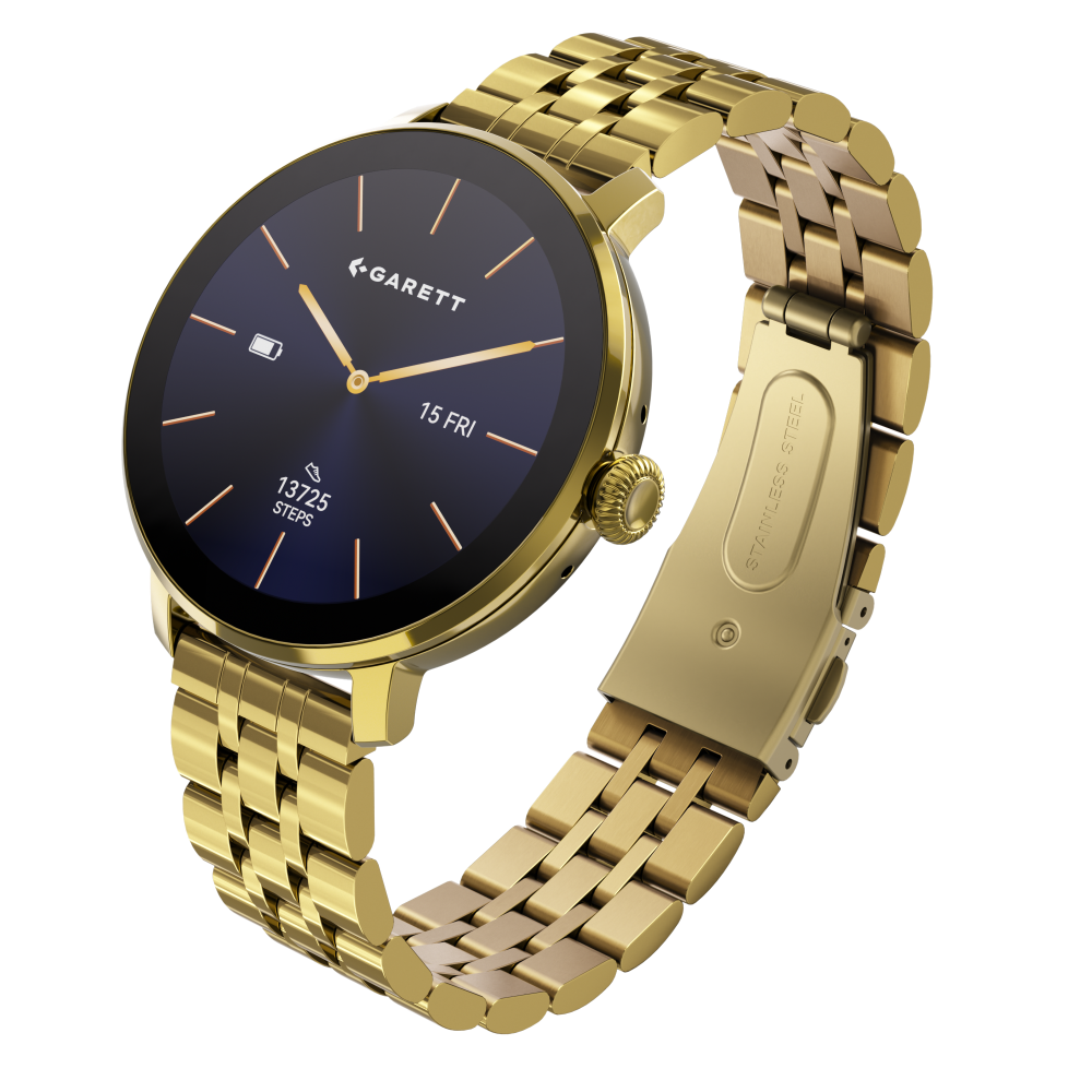 Garett Muse Steel Gold smartwatch oro AMOLED