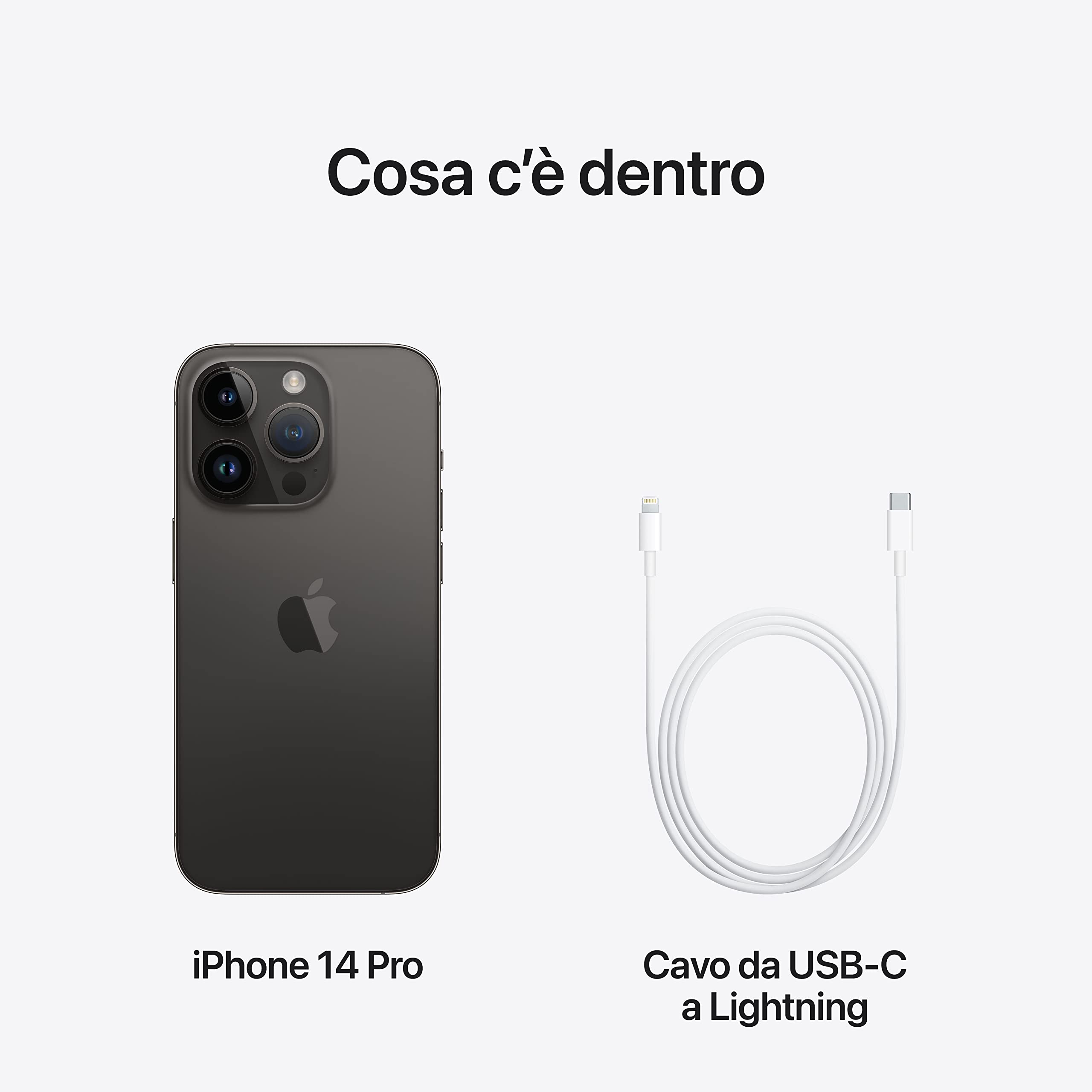 Apple iPhone 14 Pro smartphone Nero siderale 128GB 48MP