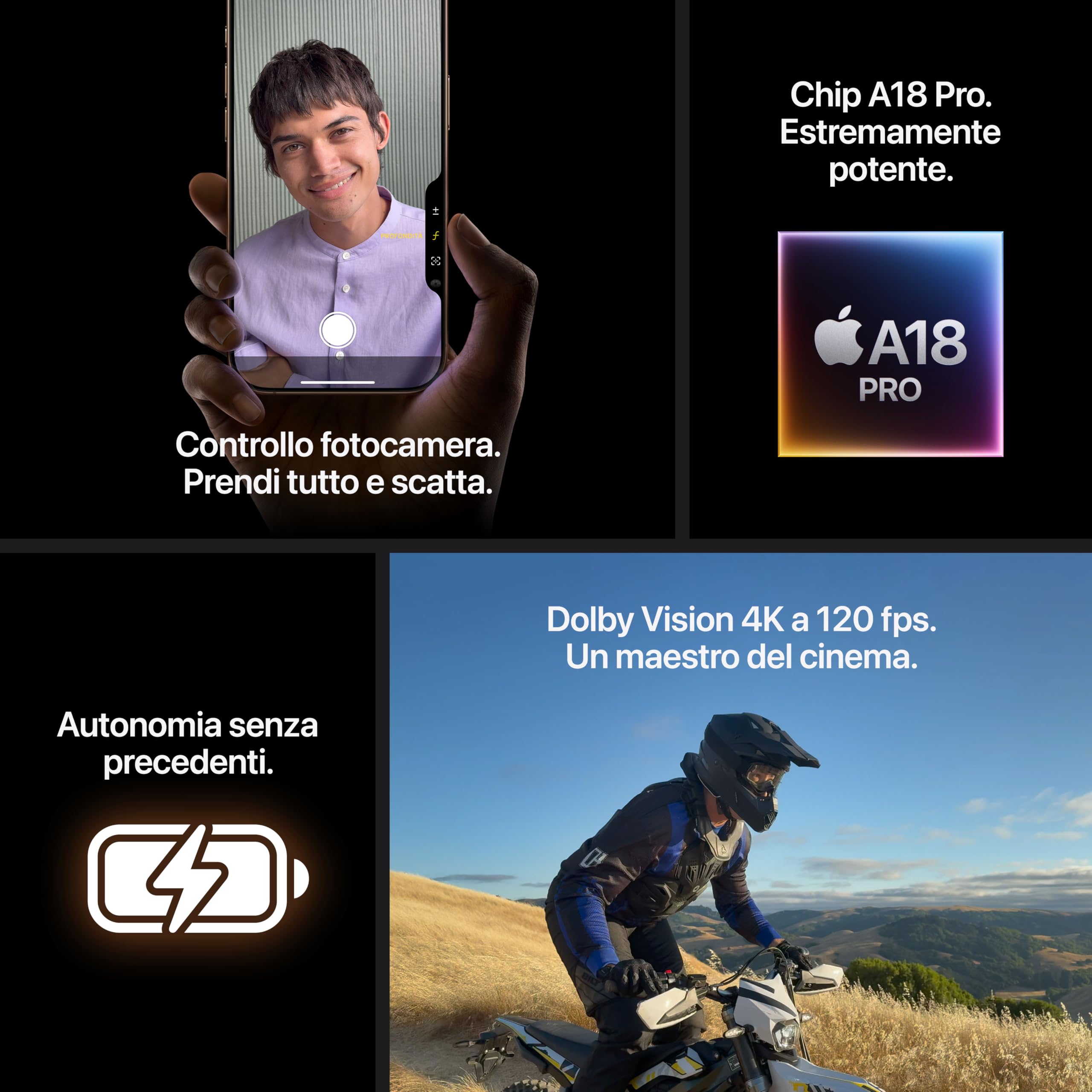 Apple iPhone 16 Pro Max smartphone 256 GB titanio naturale 5G
