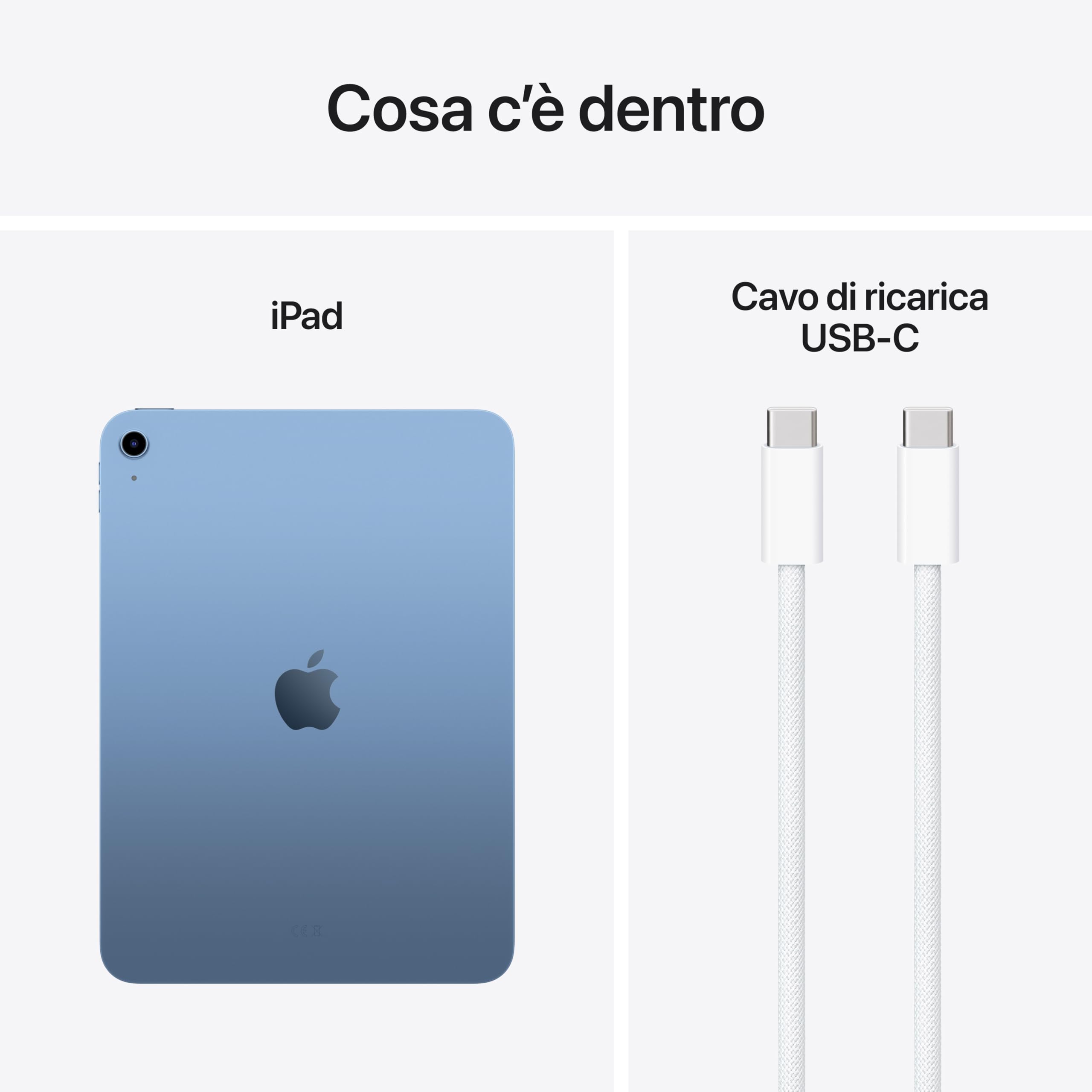 Apple iPad A16 11 128GB tablet Wi-Fi azzurro