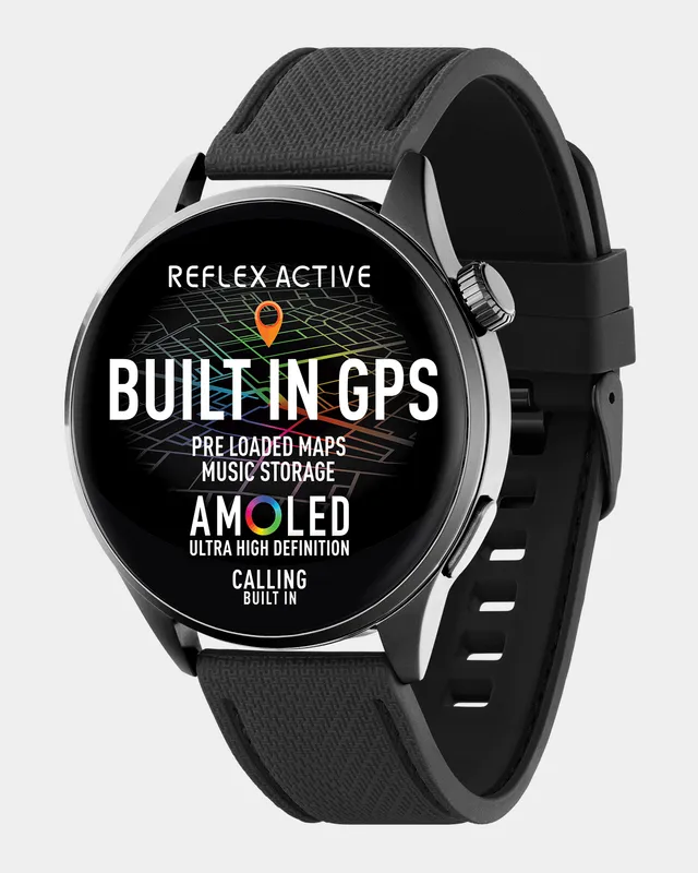 Reflex Active Venture R 400 Pro smartwatch GPS AMOLED silicone