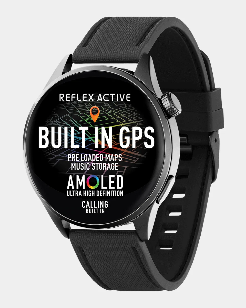 Reflex Active Venture R 400 Pro smartwatch GPS AMOLED silicone