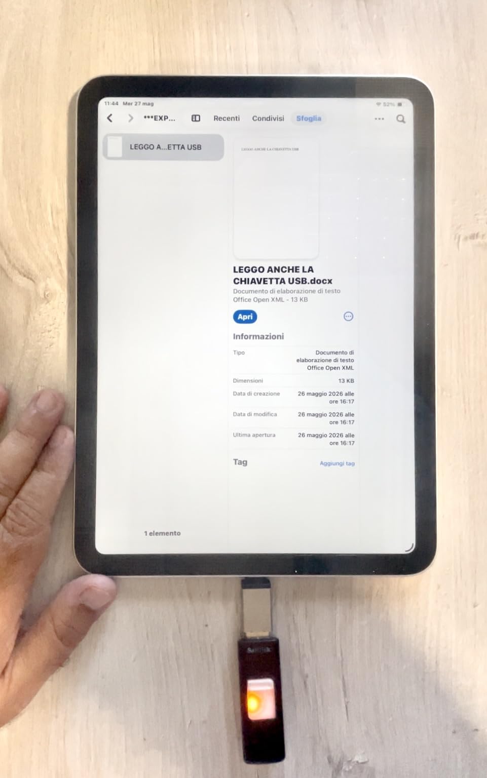 Apple iPad A16 11 128GB tablet Wi-Fi azzurro