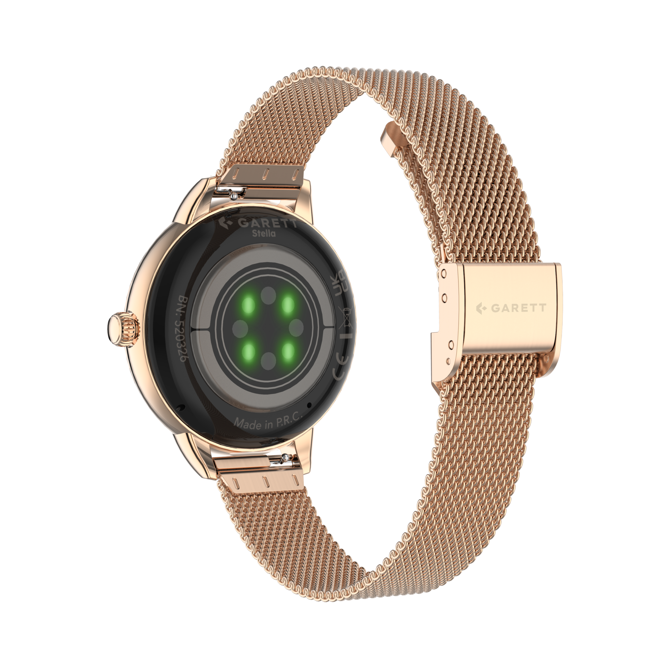 Garett Stella smartwatch oro rosa mesh AMOLED