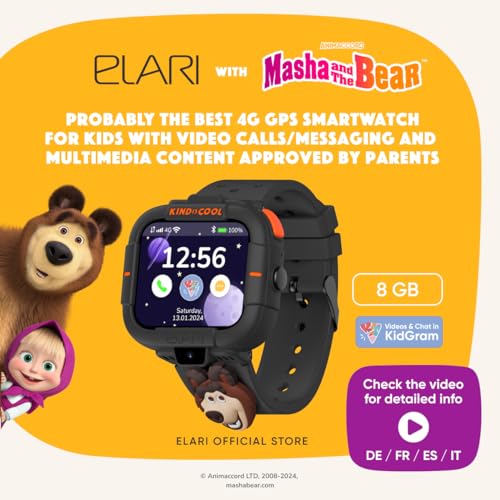 Elari KidPhone Masha e Orso smartwatch bambini nero 4G GPS