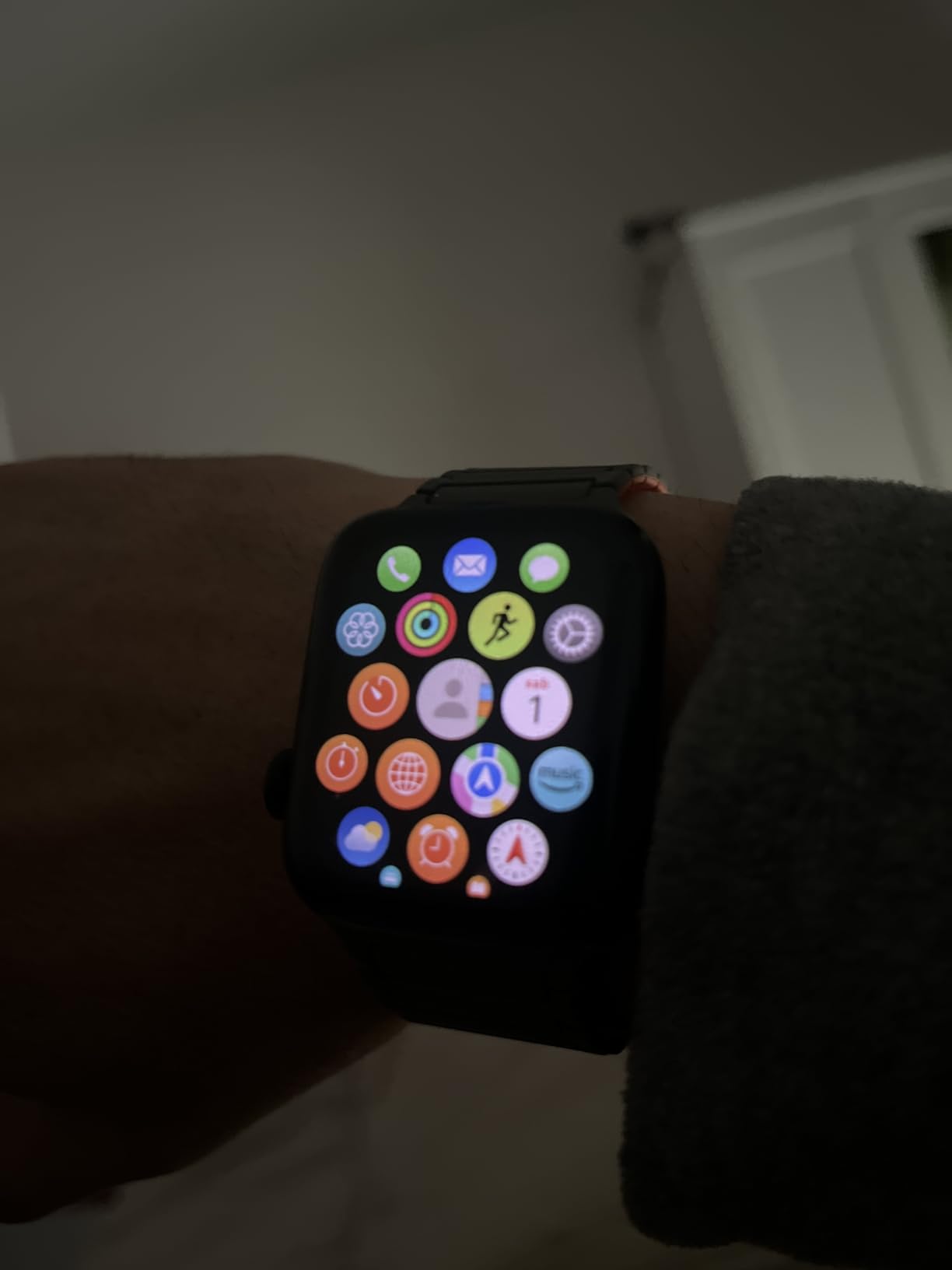Apple Watch SE 2 gen GPS 44 mm smartwatch argento denim S/M