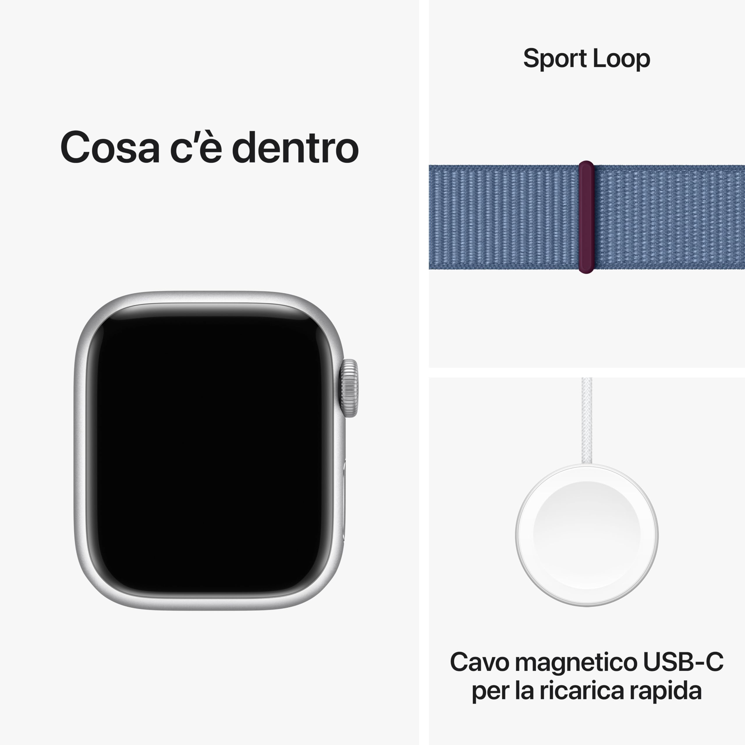Apple Watch Series 9 GPS 41 mm smartwatch argento