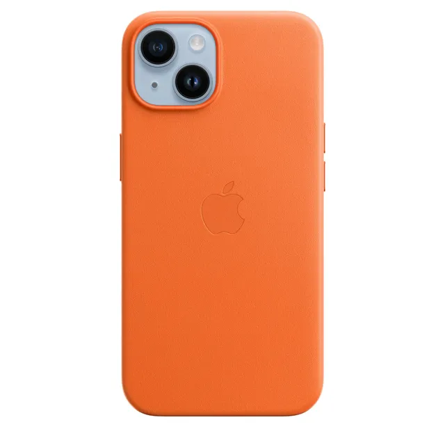 Apple Custodia MagSafe in Pelle iPhone 14 Arancione