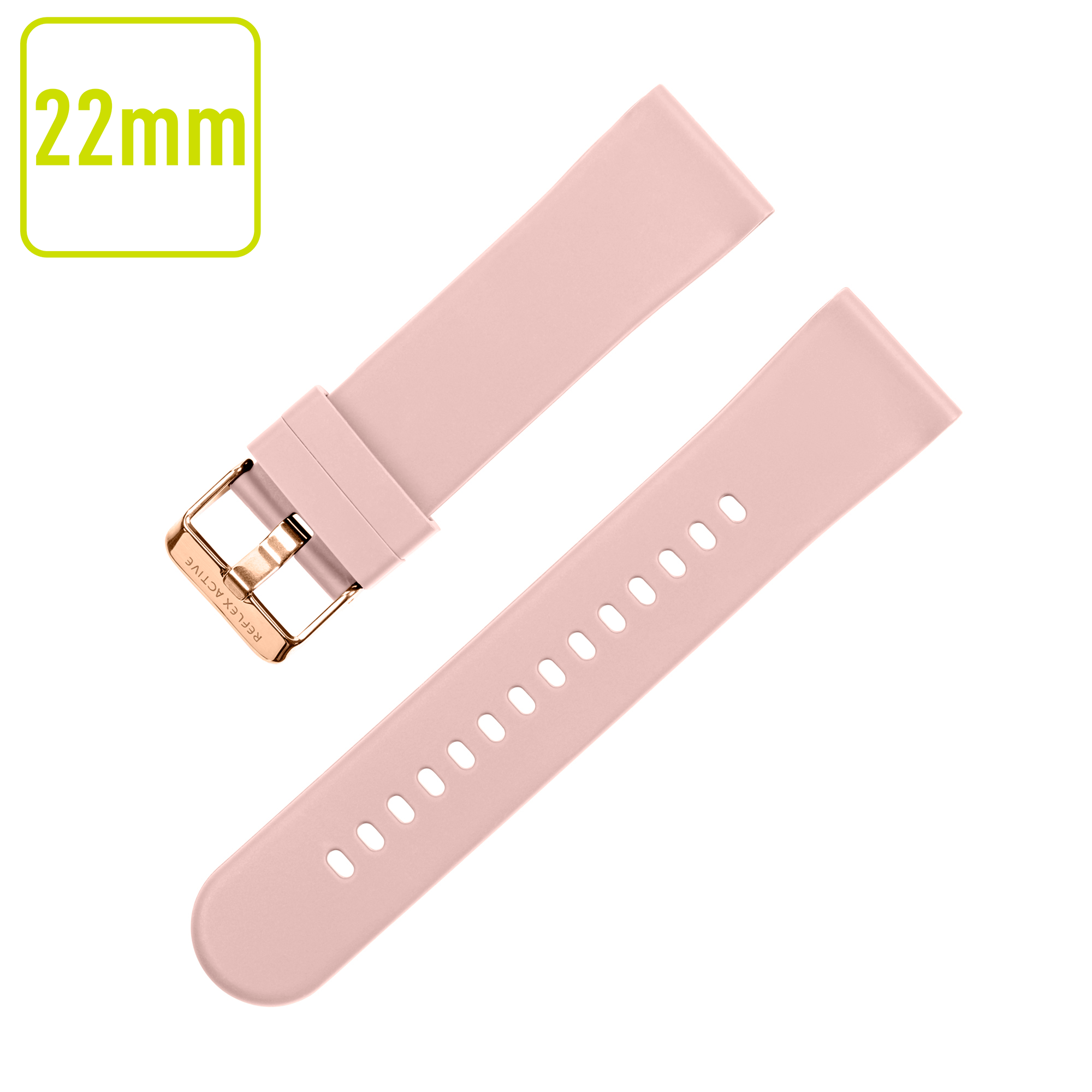 Reflex Active cinturino silicone rosa 22mm oro rosa