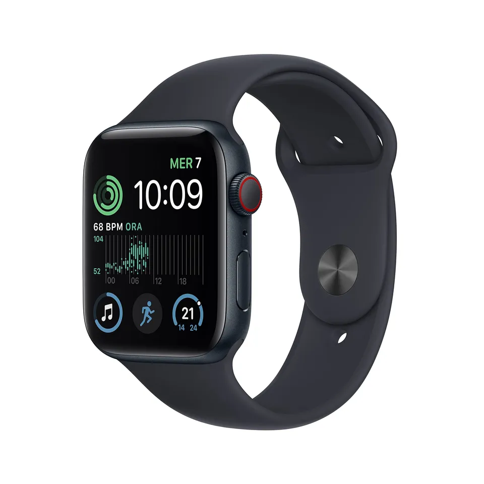 Apple Watch SE 2ª gen. 44mm smartwatch GPS + Cellular mezzanotte