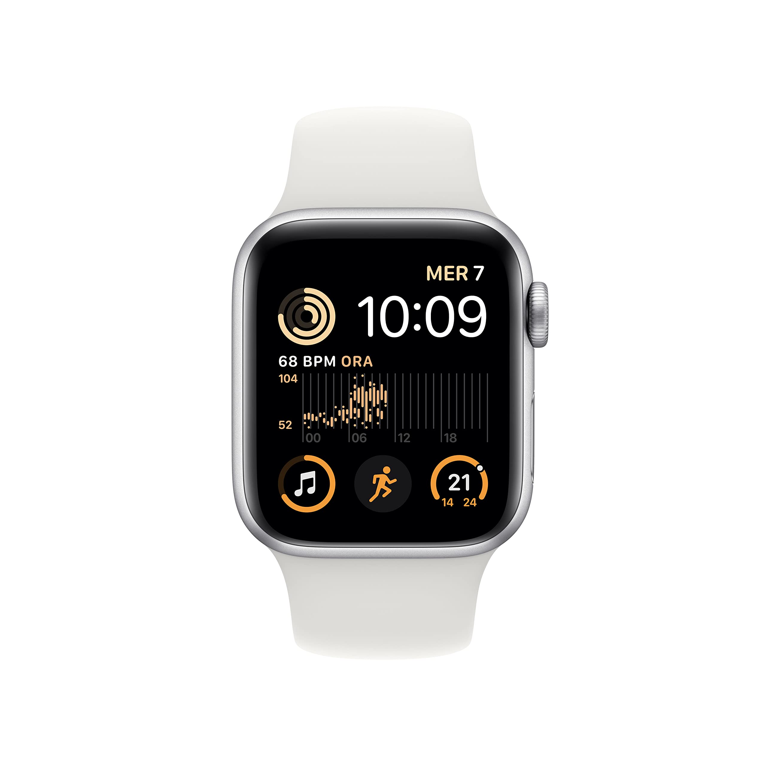 Apple Watch SE 2ª gen GPS 40mm smartwatch argento bianco