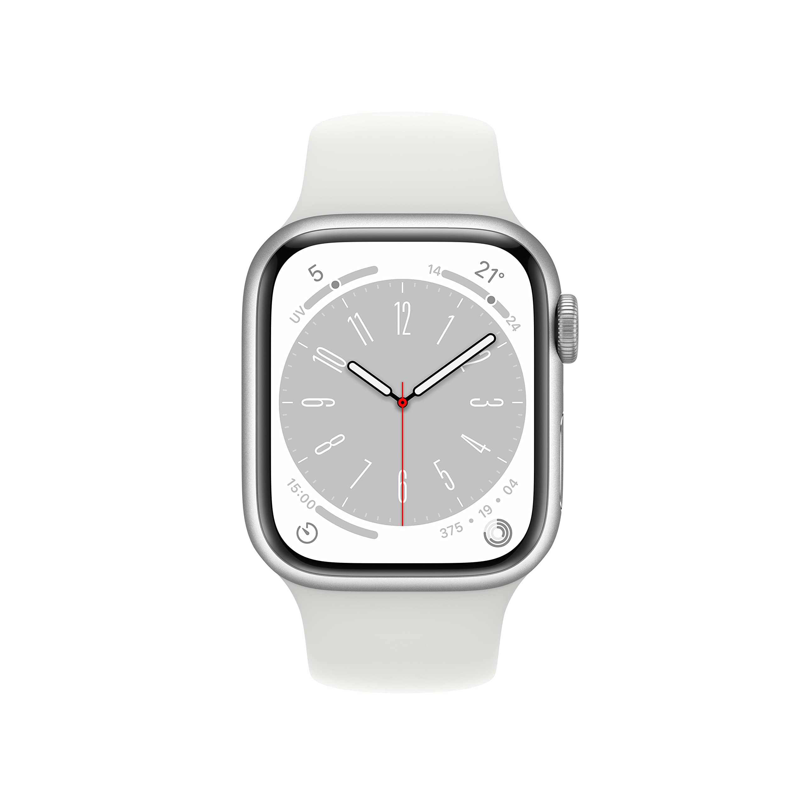 Apple Watch Series 8 GPS 41mm smartwatch argento bianco