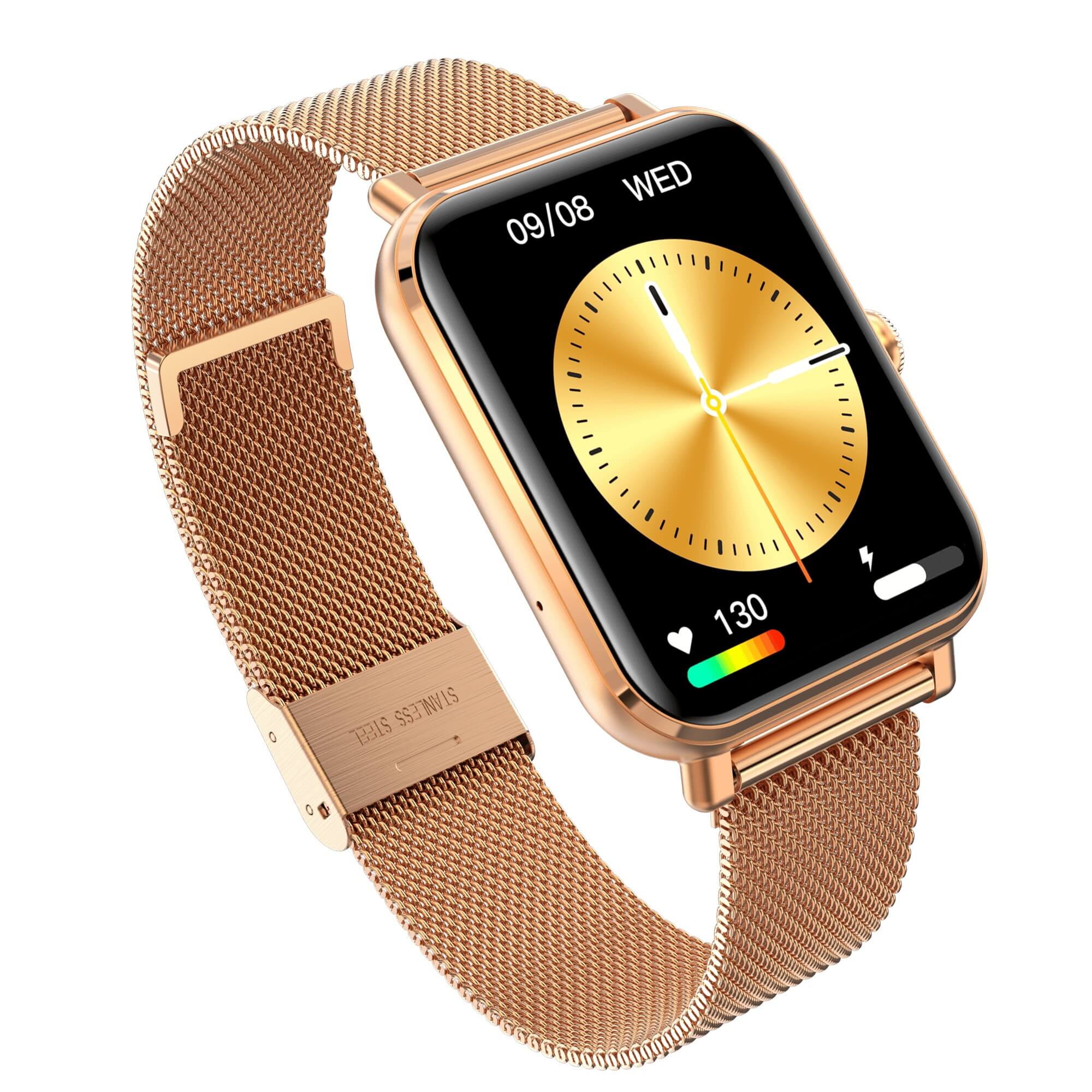 Garett GRC Classic smartwatch AMOLED oro acciaio