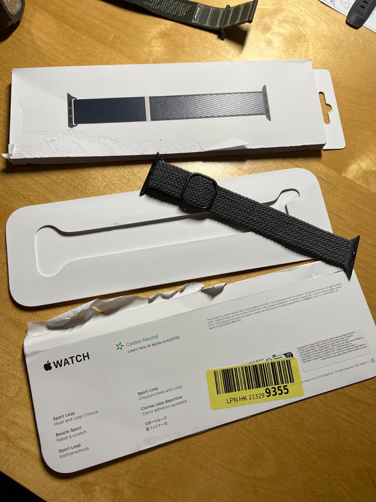 Apple Watch Sport Loop 45 mm Cinturino Rosa Confetto Nylon