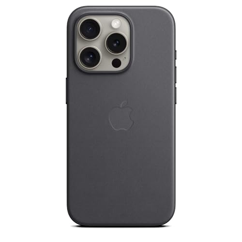 Apple Custodia FineWoven iPhone 15 Pro MagSafe Nero Microtwill