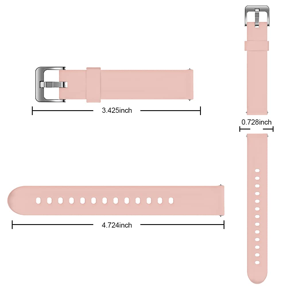 Fitvii cinturino smartwatch 16 mm rosa TPE