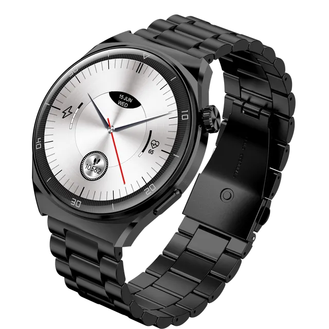 Garett V12 smartwatch nero acciaio AMOLED 10 giorni