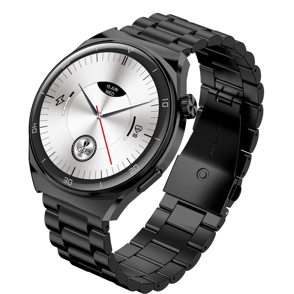 Garett V12 smartwatch nero acciaio AMOLED 10 giorni