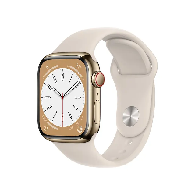 Apple Watch Series 8 GPS + Cellular 41mm smartwatch acciaio oro