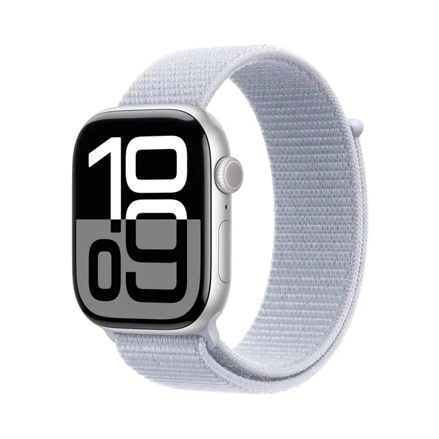 Apple Series 10 GPS Cellular 46mm smartwatch argento loop nuvola