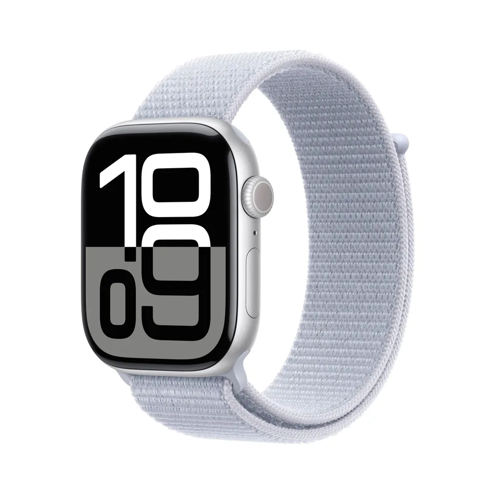 Apple Series 10 GPS Cellular 46mm smartwatch argento loop nuvola