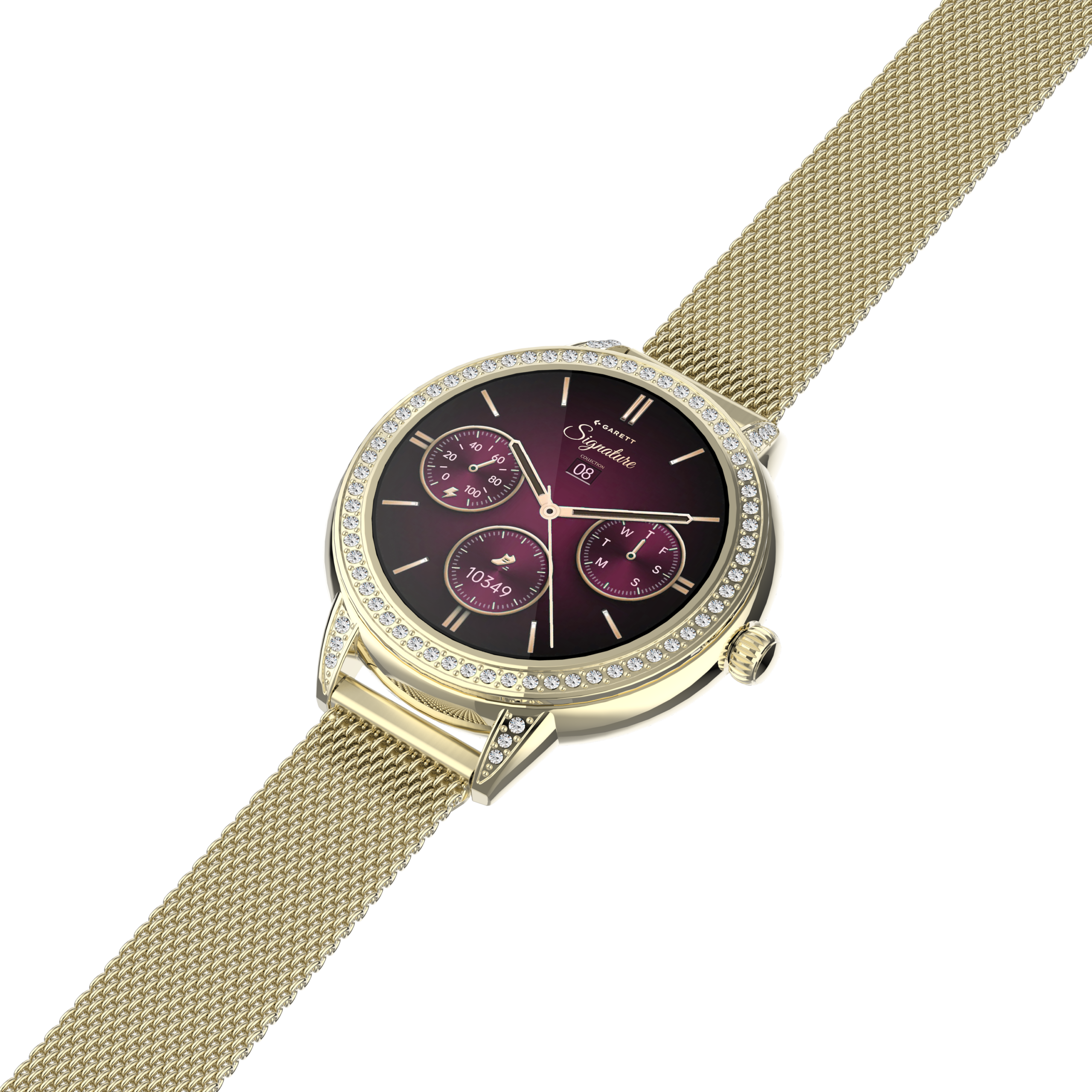 Garett Stella smartwatch oro maglia mesh donna