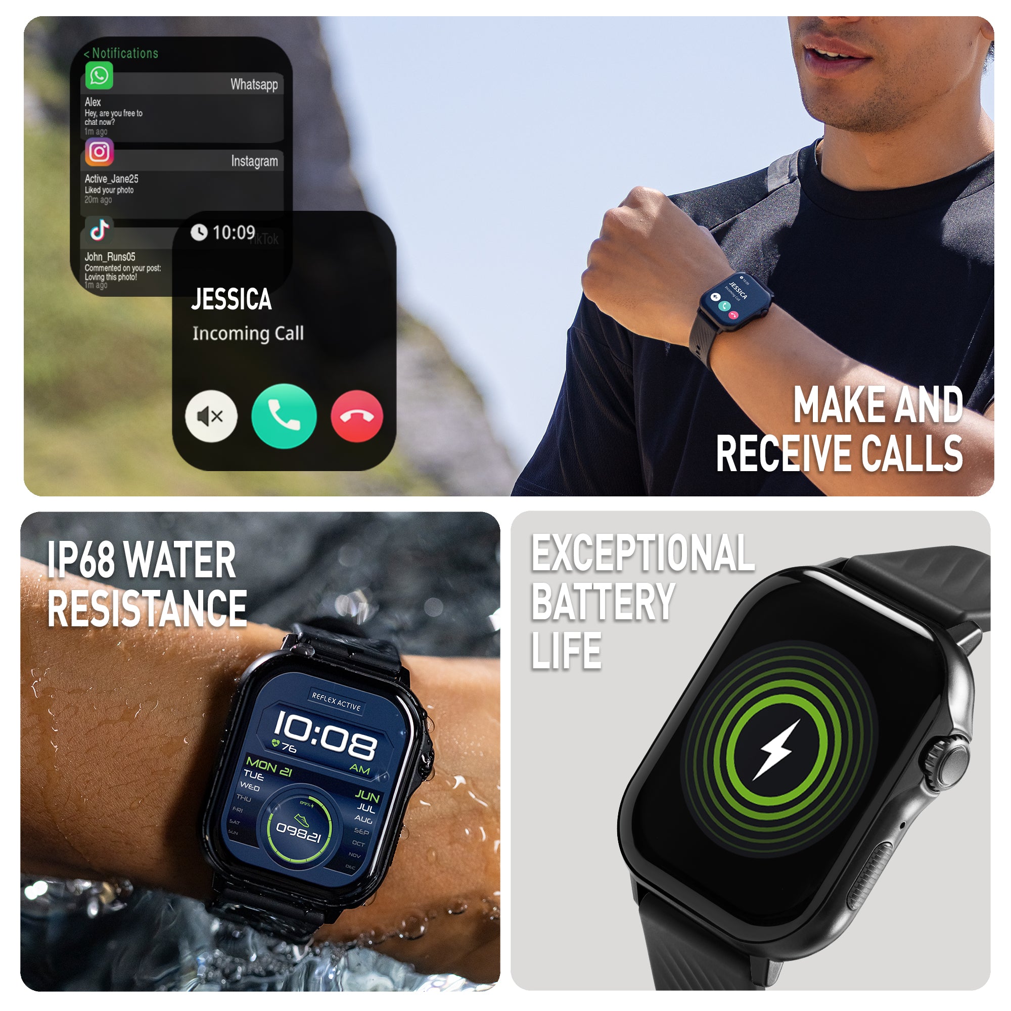 Reflex Active Venture 400 S XL smartwatch nero GPS AMOLED