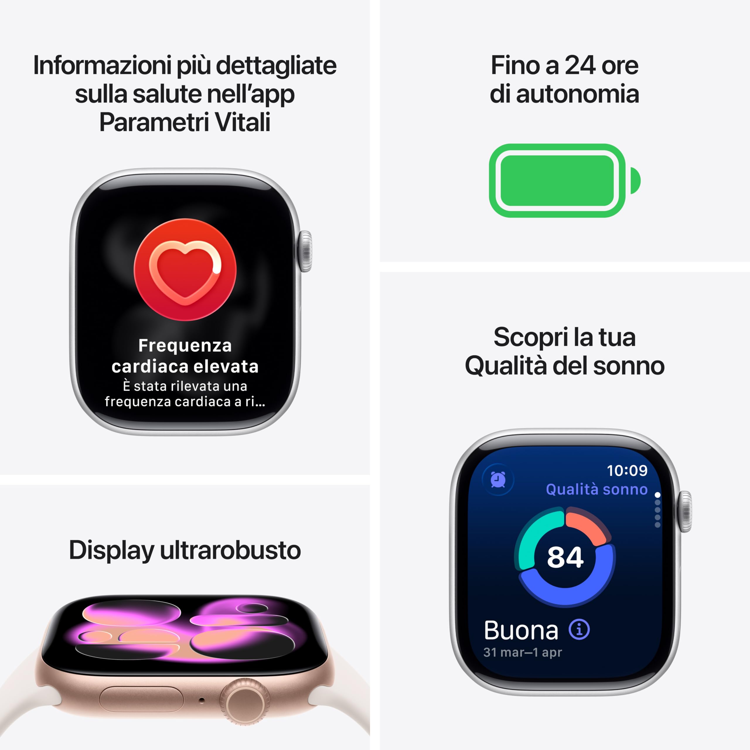 Apple Watch Series 11 smartwatch 42 mm grigio siderale GPS
