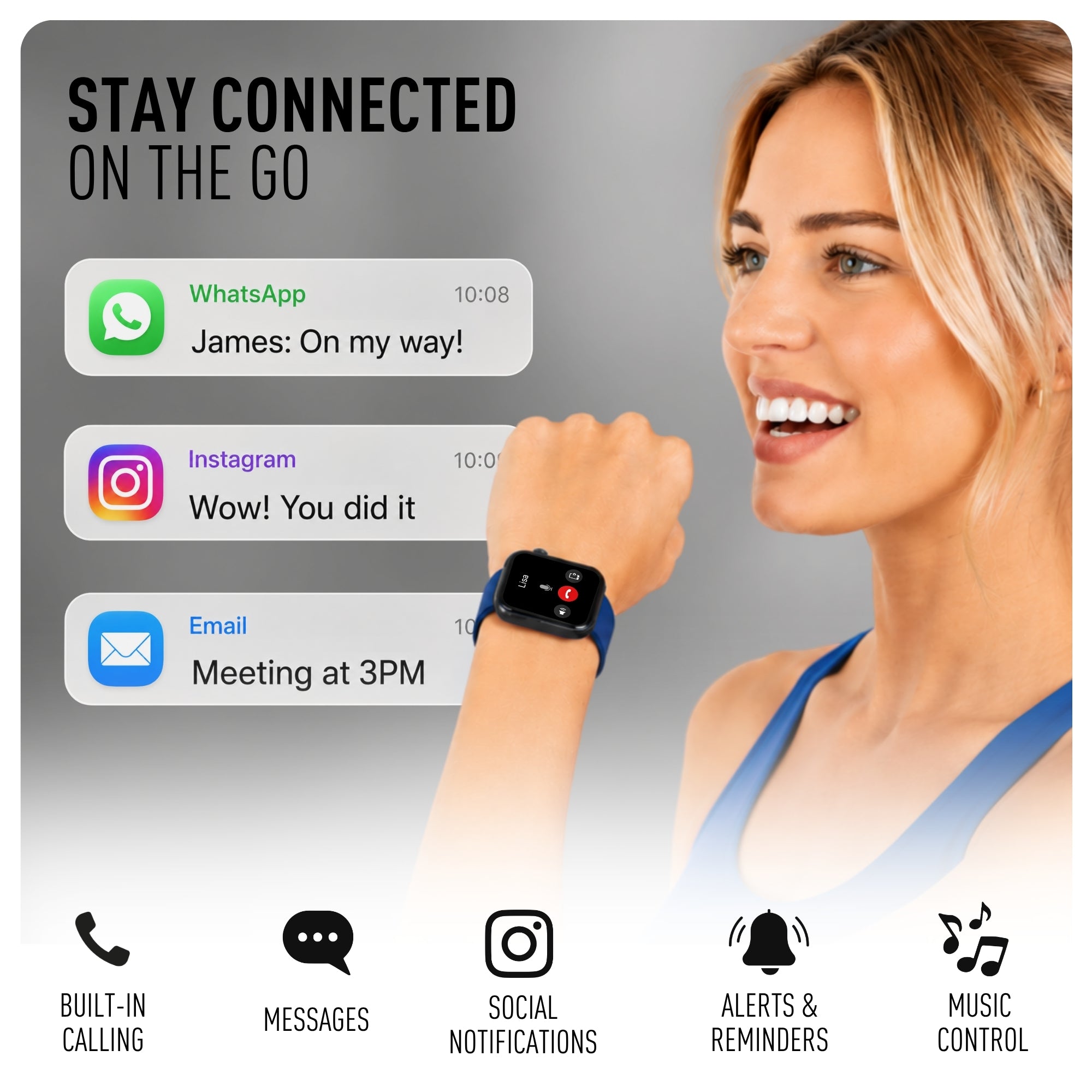 Reflex Active Spectra 300S smartwatch AMOLED navy