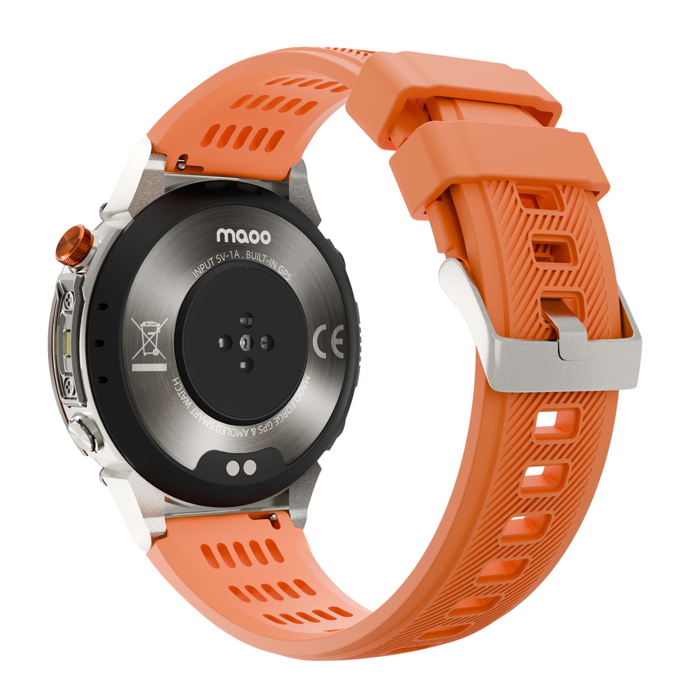 Maoo FORGE GPS Steel smartwatch AMOLED 15 giorni torcia