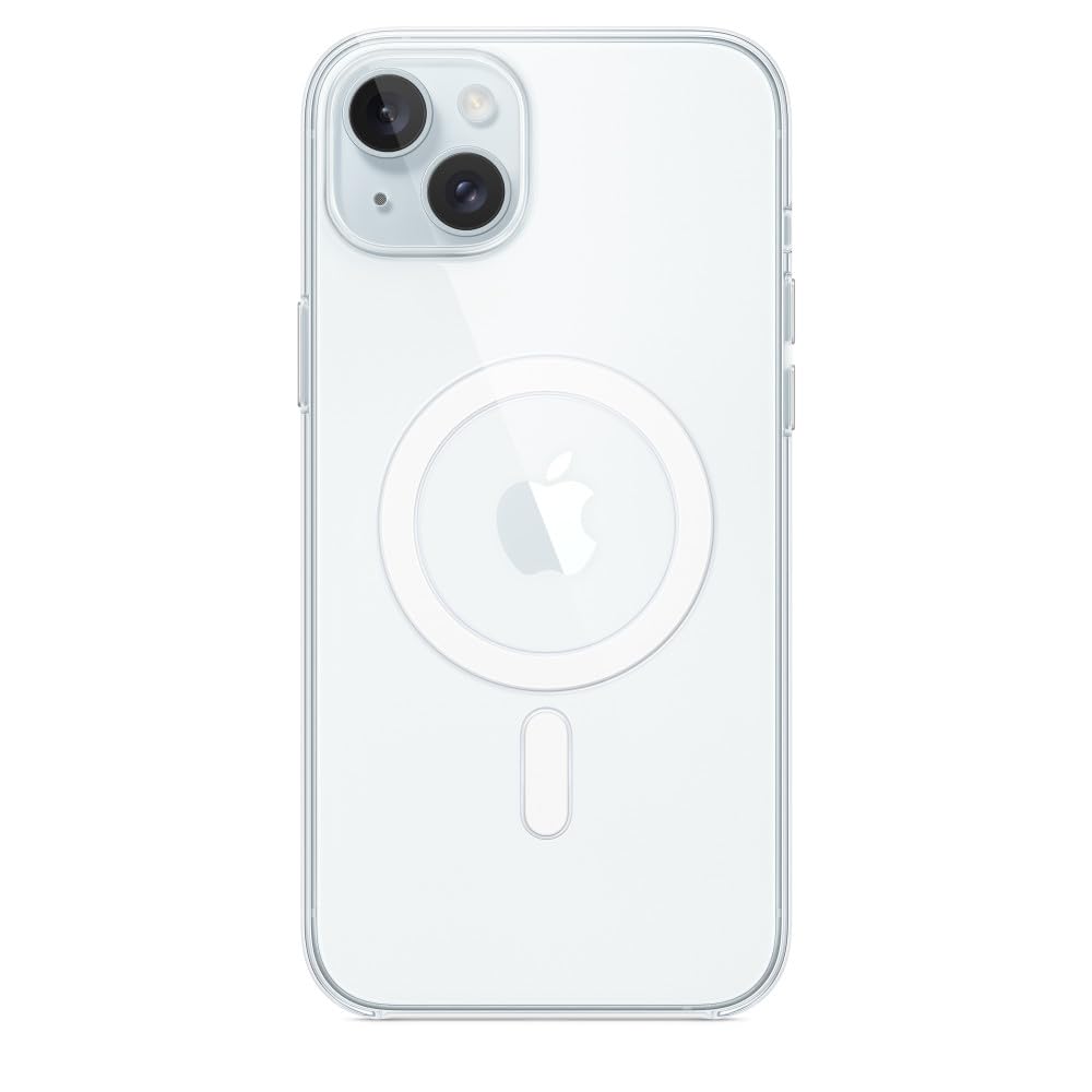 Apple custodia MagSafe trasparente iPhone 15 Plus anti ingiallimento