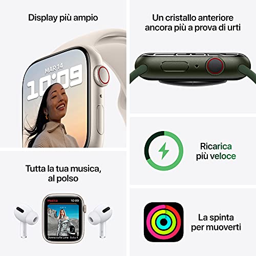 Apple Watch Series 7 GPS + Cellular smartwatch 45 mm oro